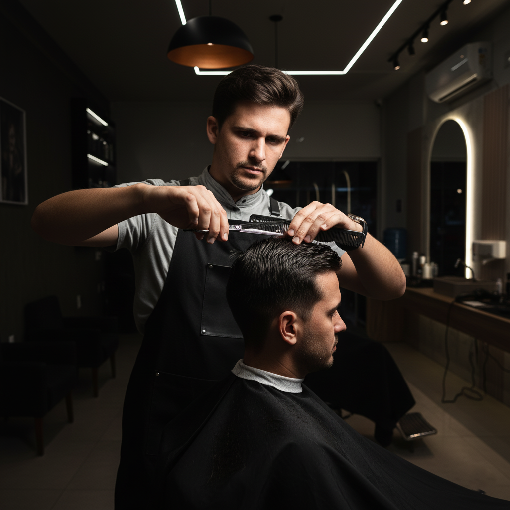 Penteado e Estilo na Feijó Barbearia – Araranguá SC
